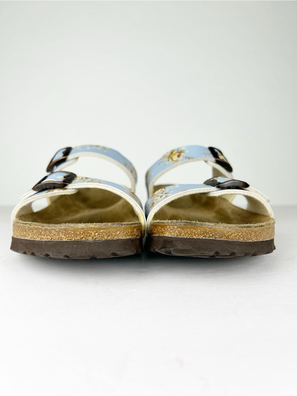 Birkenstock Birki's Michele Tahiti Blue Floral Rose Birko-Flor Sandal EU 37 US 6 - Picture 3 of 13